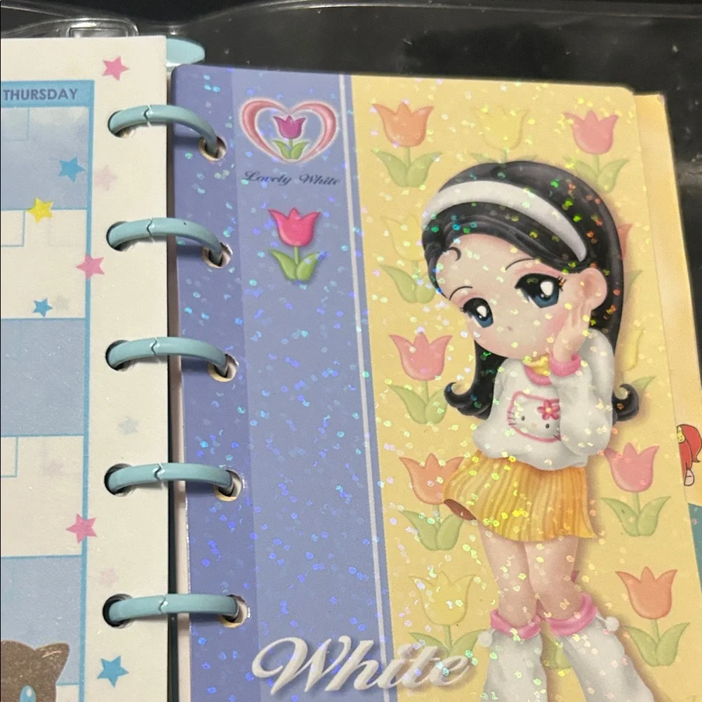 Planner with Blue and Yellow Cover